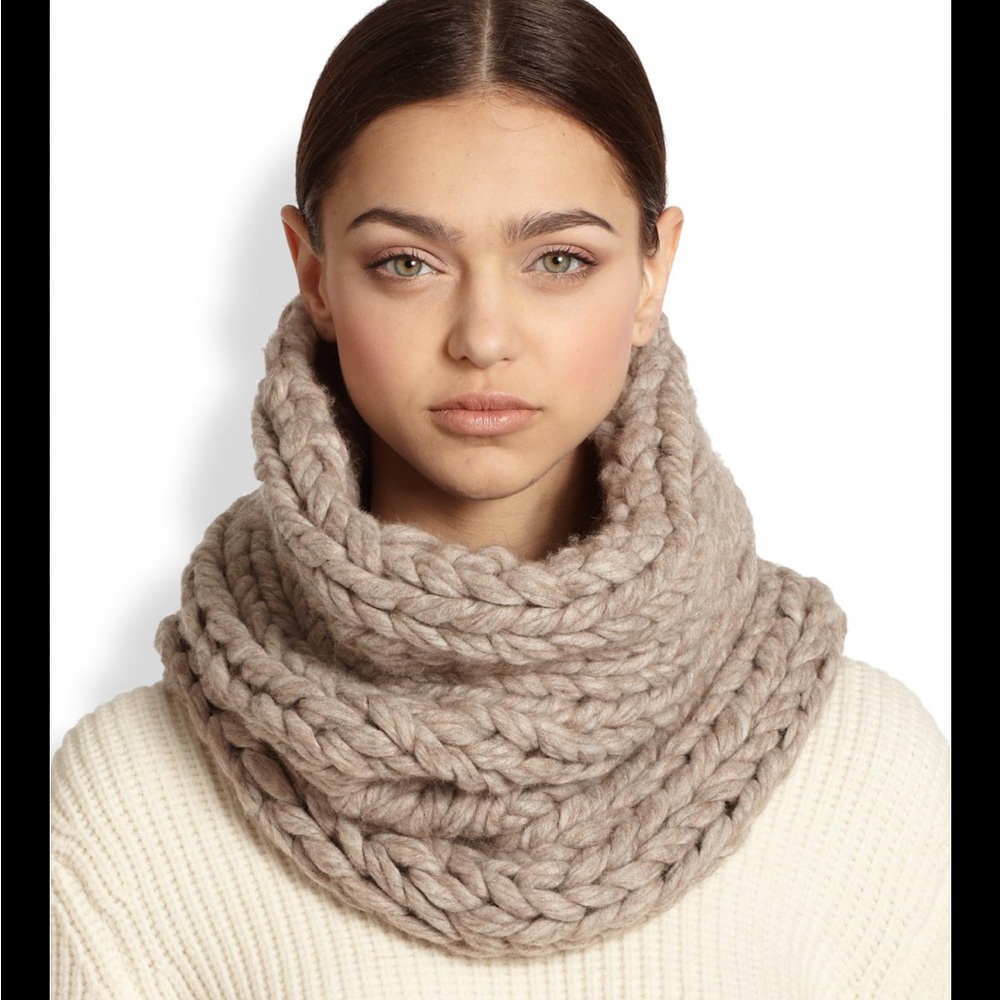 J Brand Chunky Knit Infinity Scarf